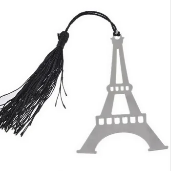 

12PCS Paris Themed La Tour Eifel Brush-Finish Bookmark Wedding Favors Baby Birthday Souvenir Party Giveaways For Guest