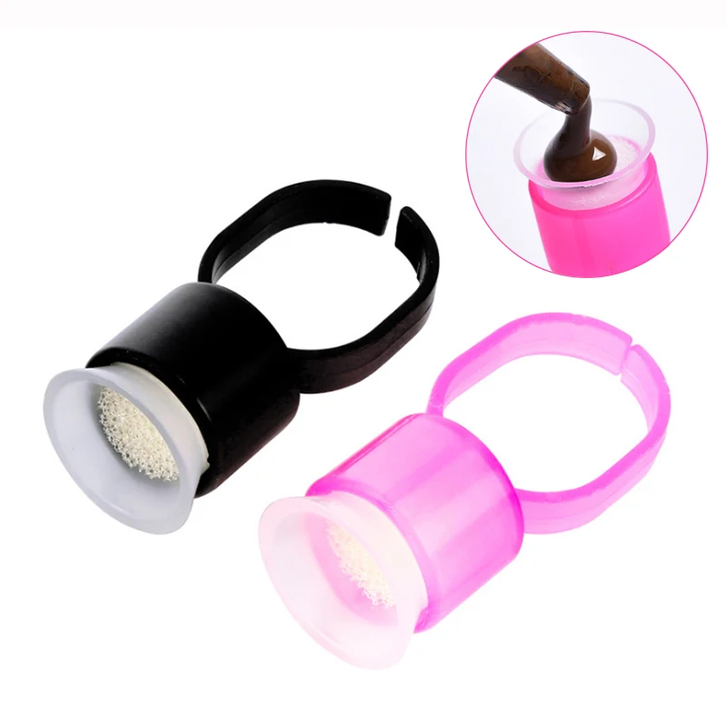 

Одноразовая чашка для чернил для татуировок с губкой, пластиковая микроблейдинговая пигментная чашка/колпачки, держатель чернил для перманентного макияжа, аксессуары, инструмент PMU