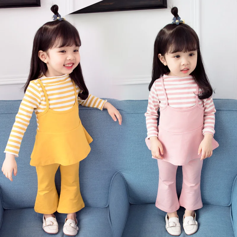 

Girls Spring And Autumn 2019 New Style Baby Autumn Clothing Korean-style Infant Small CHILDREN'S 0 WOMEN'S Suit 1-2-3-Year-Old F