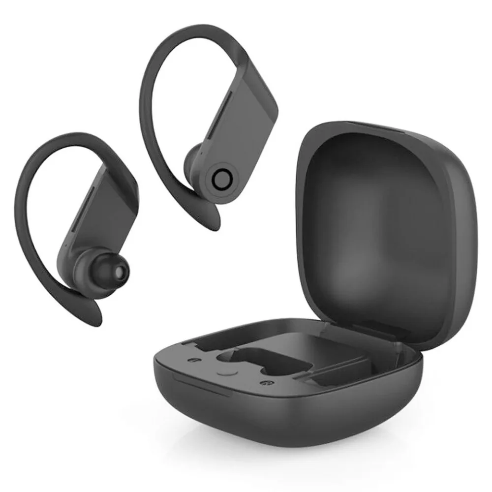 B10 гарнитура Bluetooth 5,0 спортивные наушники с крючком и беспроводной зарядной коробкой с микрофоном настоящие беспроводные наушники для телефонов