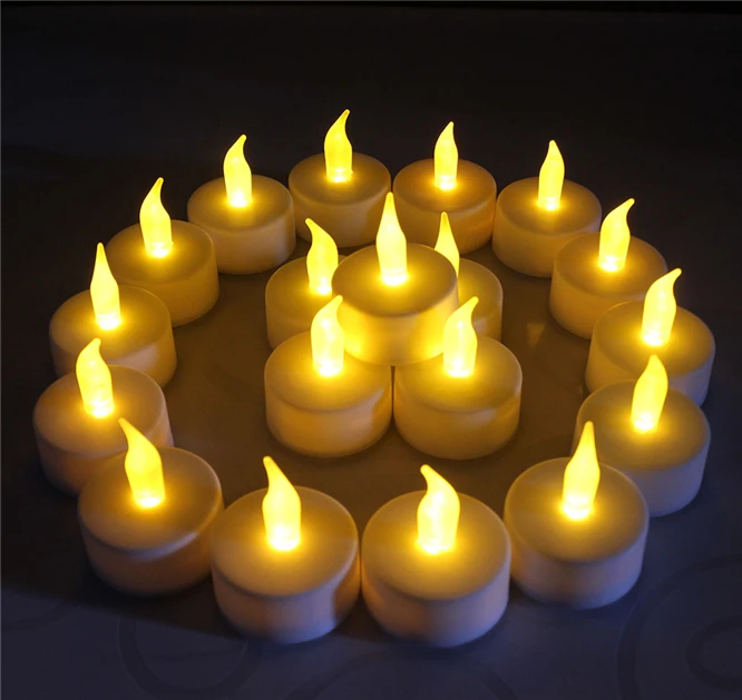 

12Pcs 3 years warranty LED Tea Light Candles Householed Led Battery-Powered Flameless Candles Church Home Party Decor Lighting