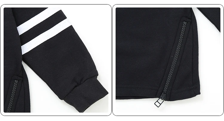 Moomin/ г. Новое поступление, Черная Спортивная футболка с длинными рукавами и капюшоном для активных мальчиков на осень и весну с круглым вырезом, 65% хлопок
