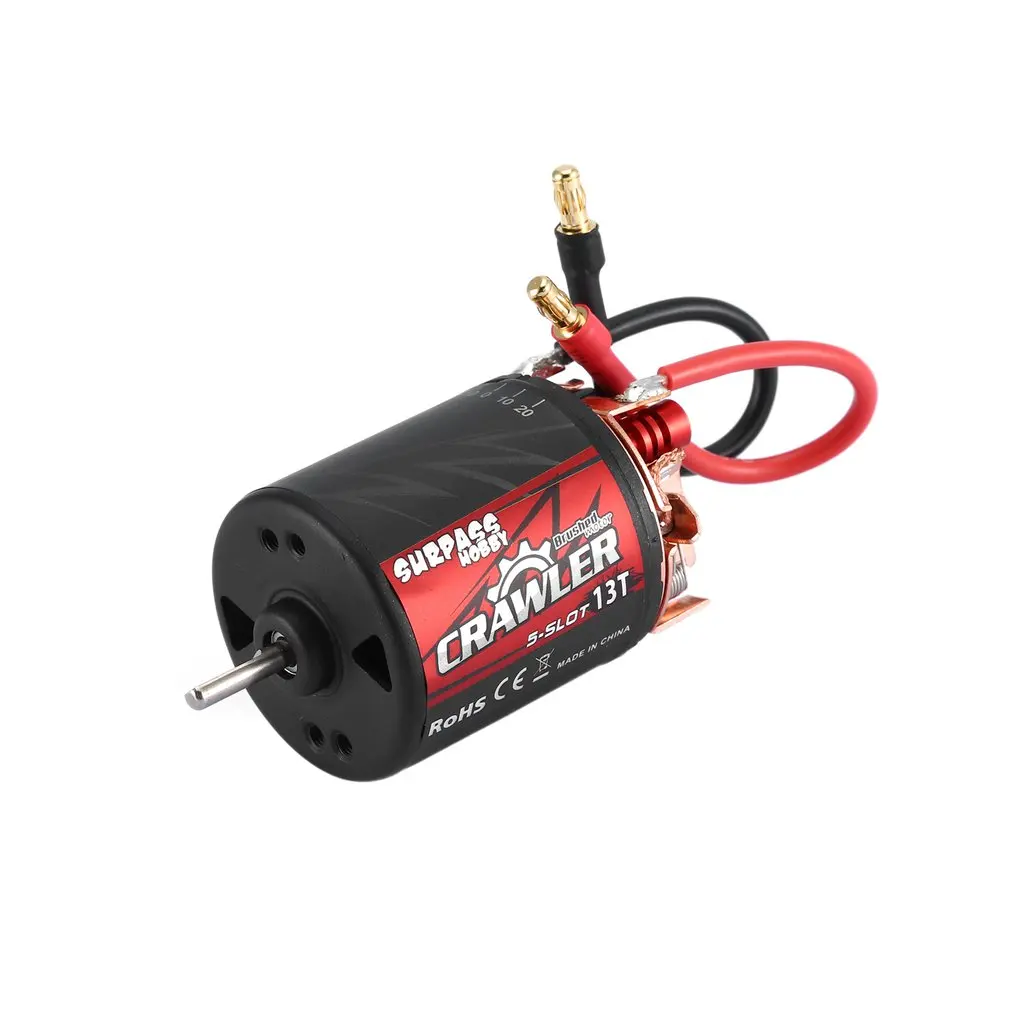 

SURPASSHOBBY 5-Slot 540 11T/13T/16T/20T Brushed Motor Speed Controller 60A/320A ESC Combo Set For 1/10 RC Crawler Brushed Car