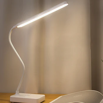 

Touch Stepless Dimming 30LED 300lm USB Desk Lamp Flexible Rechargeable Book Reading Table Light Eye Protection Night Lantern