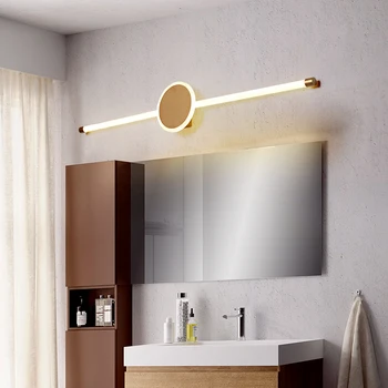 

Modern Led Wall Light Bathroom Lamp New Sconce Wall Lamp Living room Bedroom Bathroom Indoor Home Mirror Front Light Gold Lustre