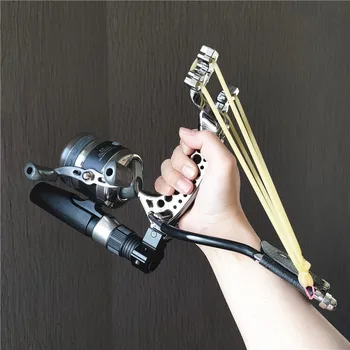 

Slingshot Fishing Hunting Fish Hunting Slingshot Set Equipped With High Quality Fishing Reel Outdoor Sports Big PowerAccurate