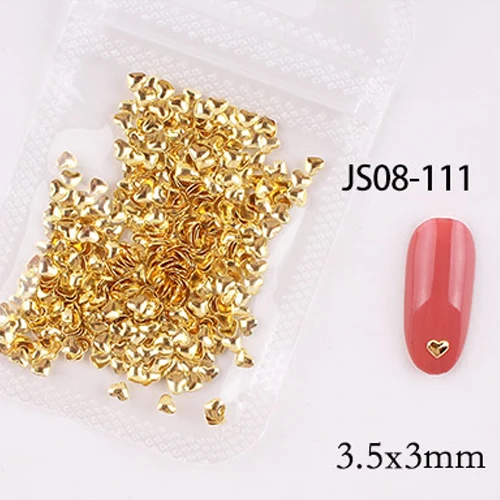 1bag approx 500pcs nail art metal rivets Nail Studs Slider Manicure metal patch for nail accessories decoration jsce-25dtrd JS08-111