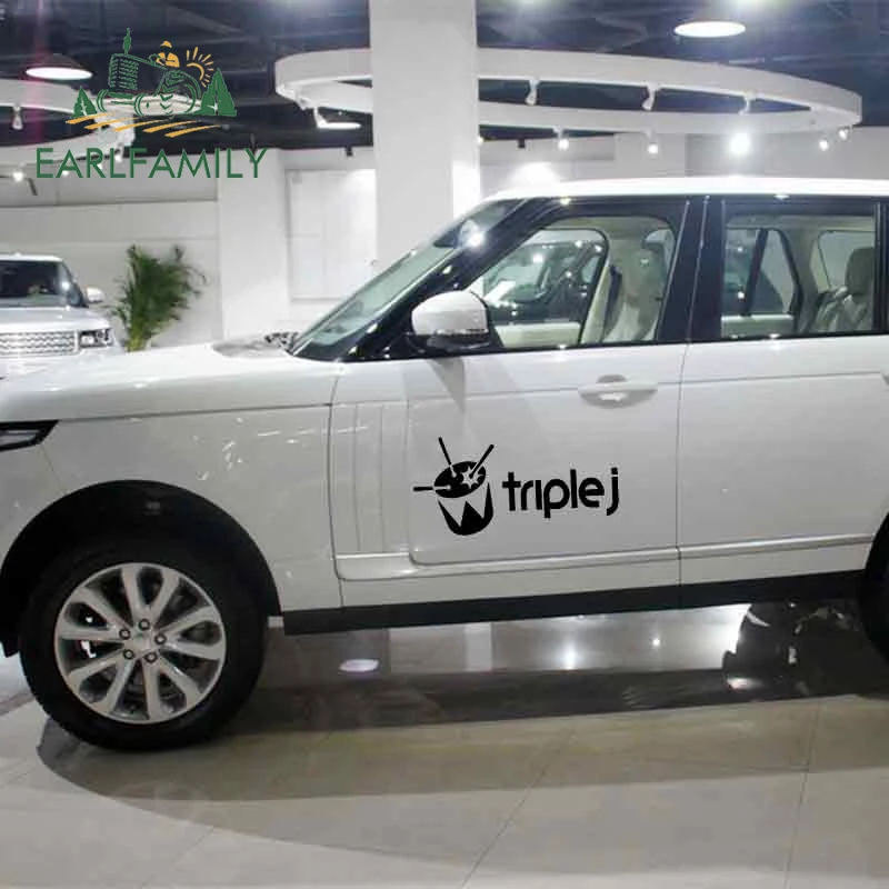 EARLFAMILY 58 см x 29 см Забавный тройной J Band Логотип автомобиля грузовик двери стены JDM RV Наклейка виниловая графическая водонепроницаемая большие наклейки для автомобиля
