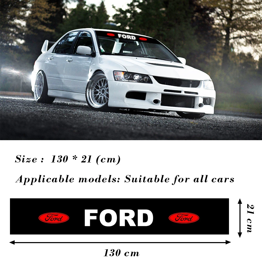 

Reflective Decoration Decals Front And Rear Windshield Sun Protection Sticker For Ford Fiesta EcoSport Escort focus 1 2 3 mk2