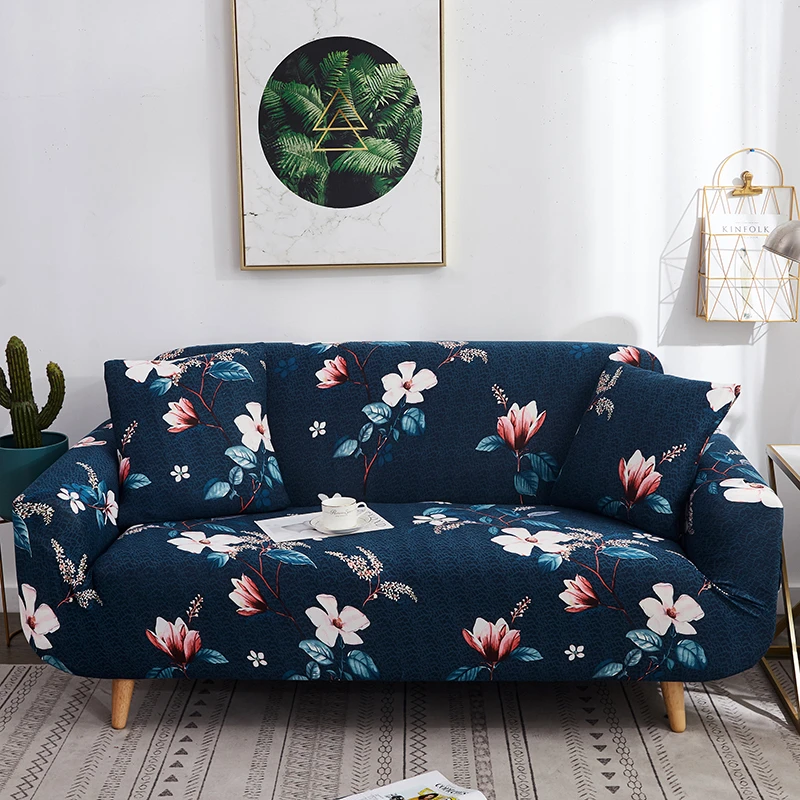 Геометрический напечатанный Чехол для дивана спандекс стрейч чехлов все включено секционный диван полотенце один/два/три/четыре-местный 1 шт - Цвет: color10