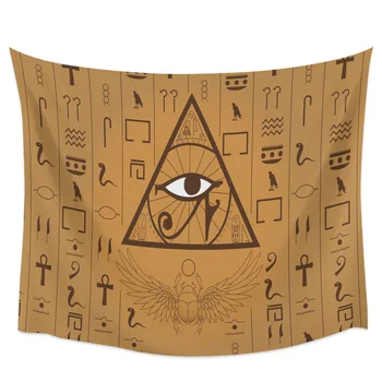 

Modern Wall Tapestry Ancient Egypt Pyramid Eyes Retro Pattern Tapestry Wall Hanging Dormitory Living Room Bedroom Decoration