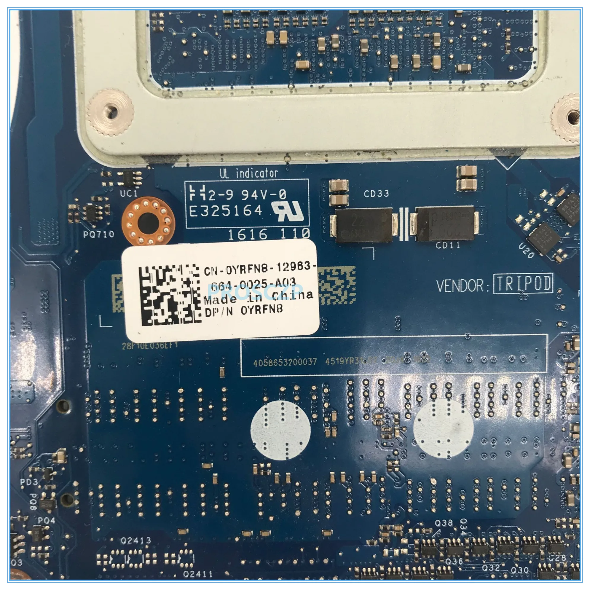 Для Alienware 17 R3 Материнская плата ноутбука CN-0YRFN8 0YRFN8 YRFN8 AAP21 LA-C912P с SR2FL I7-6820HQ Процессор совместимость