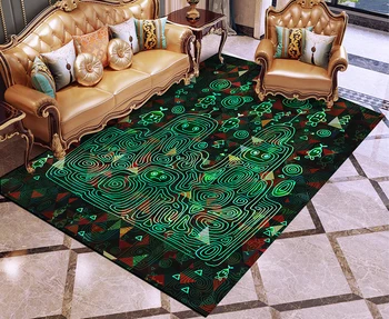 

Green Labyrinth Wizard Rug Dark Floor Mat 3D Print Carpet Outdoor Rug For Living Room Cartoon Floor Carpet Home Textile Carpets