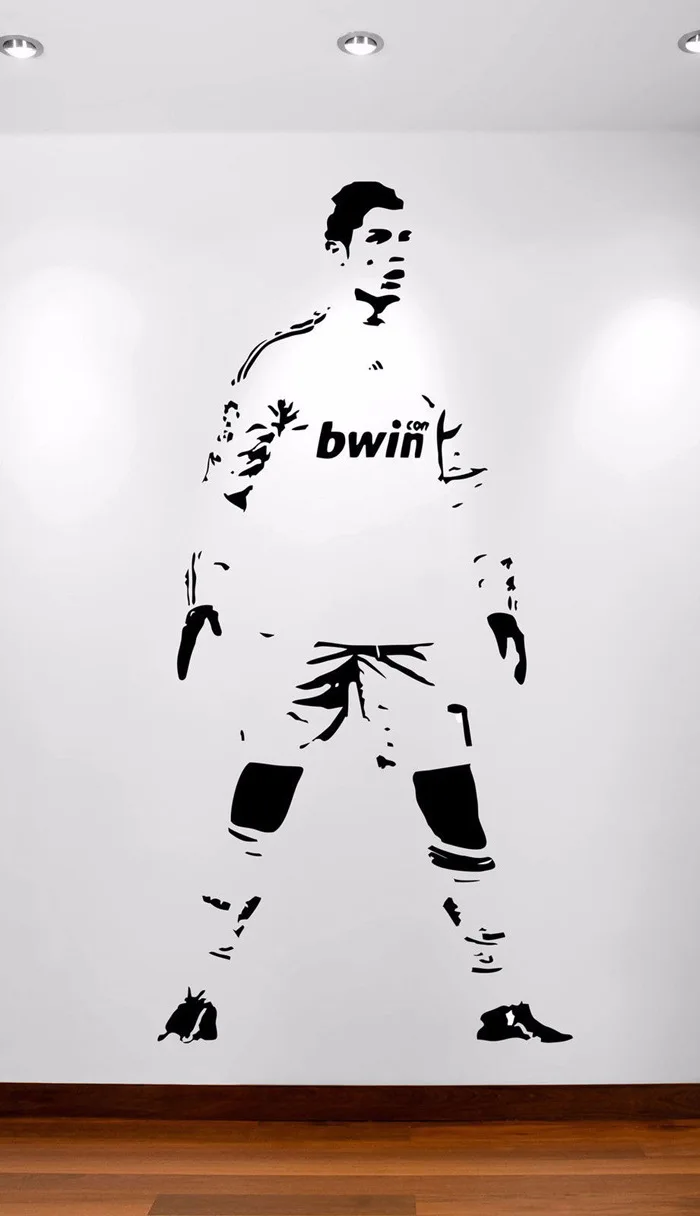 AS Cristiano Ronaldo CR7 Soccer Football Player Wall Sticker Vinyl Decal Decor Sports sticker Mural Poster | Дом и сад