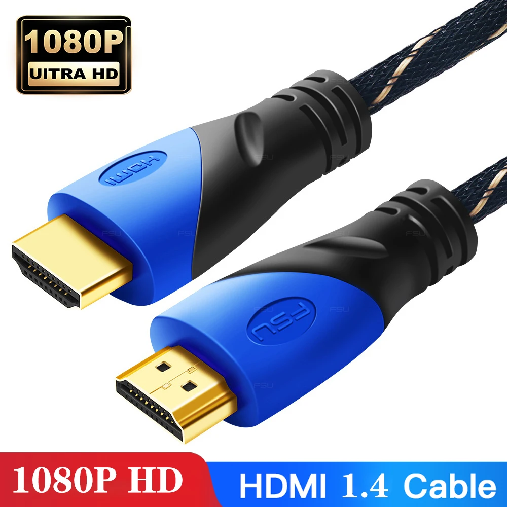 HDMI кабель высокоскоростной видео Кабели Кабо шнур 1 4 в 1080P для PS4 компьютерный коммутатор адаптер 0 5 м 2 3 10 12 15