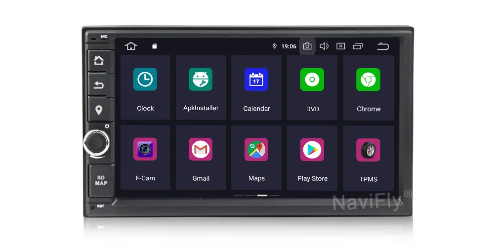 NaviFly Android 9,0 2din универсальный автомобильный gps мультимедийный плеер для NISSAN KIA Toyota Автомобильная Аудиомагнитола