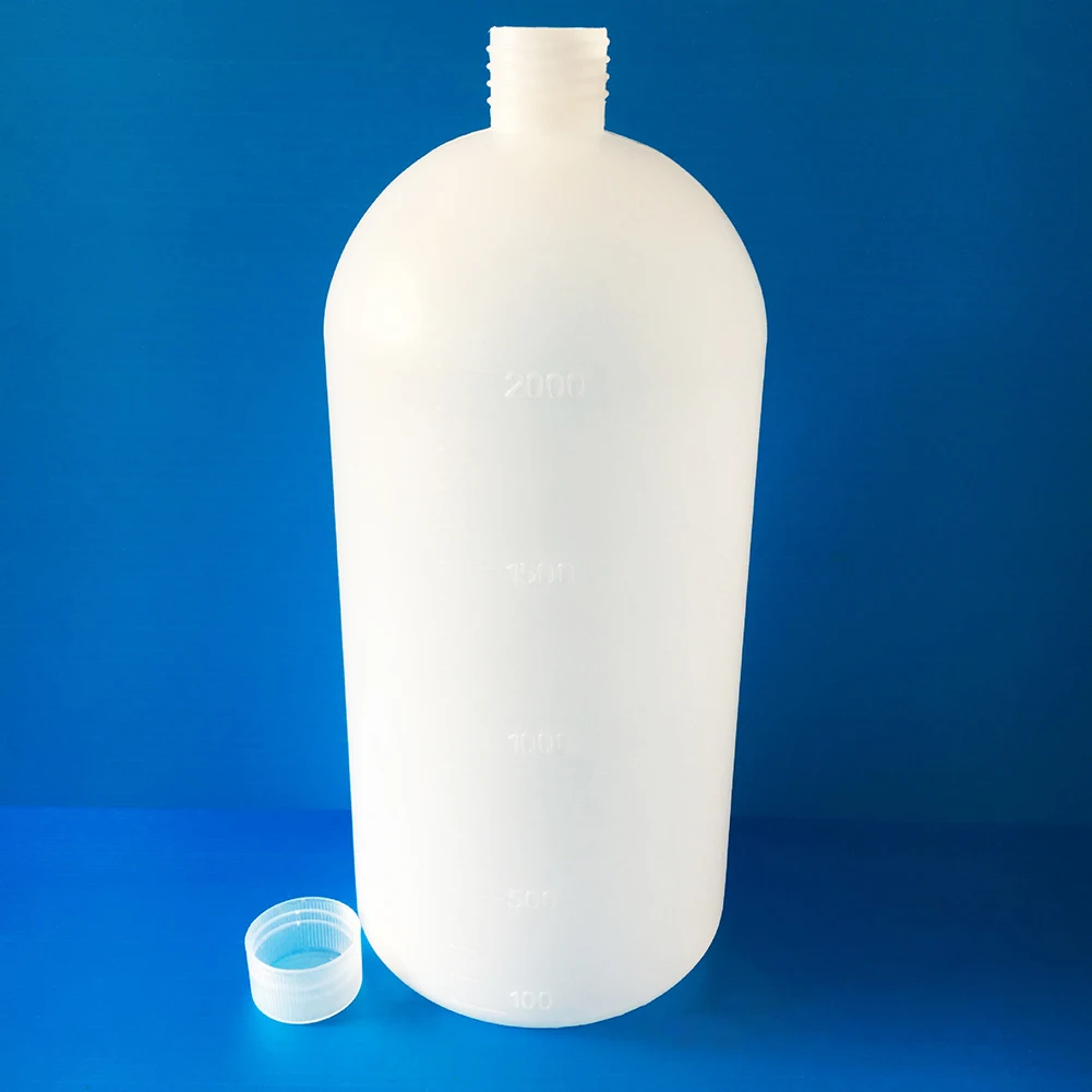 2000 Ml Laboratorium Plastik Segel Kimia Botol Botol Sampel Wadah