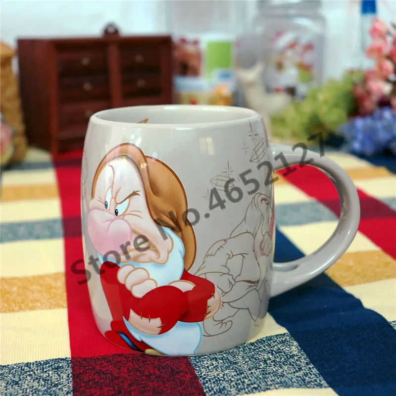 450 мл Дисней Микки Минни Маус керамическая чашка для воды молоко кофейная кружка домашний офис Коллекция чашки женщины девушка любовь пара подарки - Цвет: Witch cup