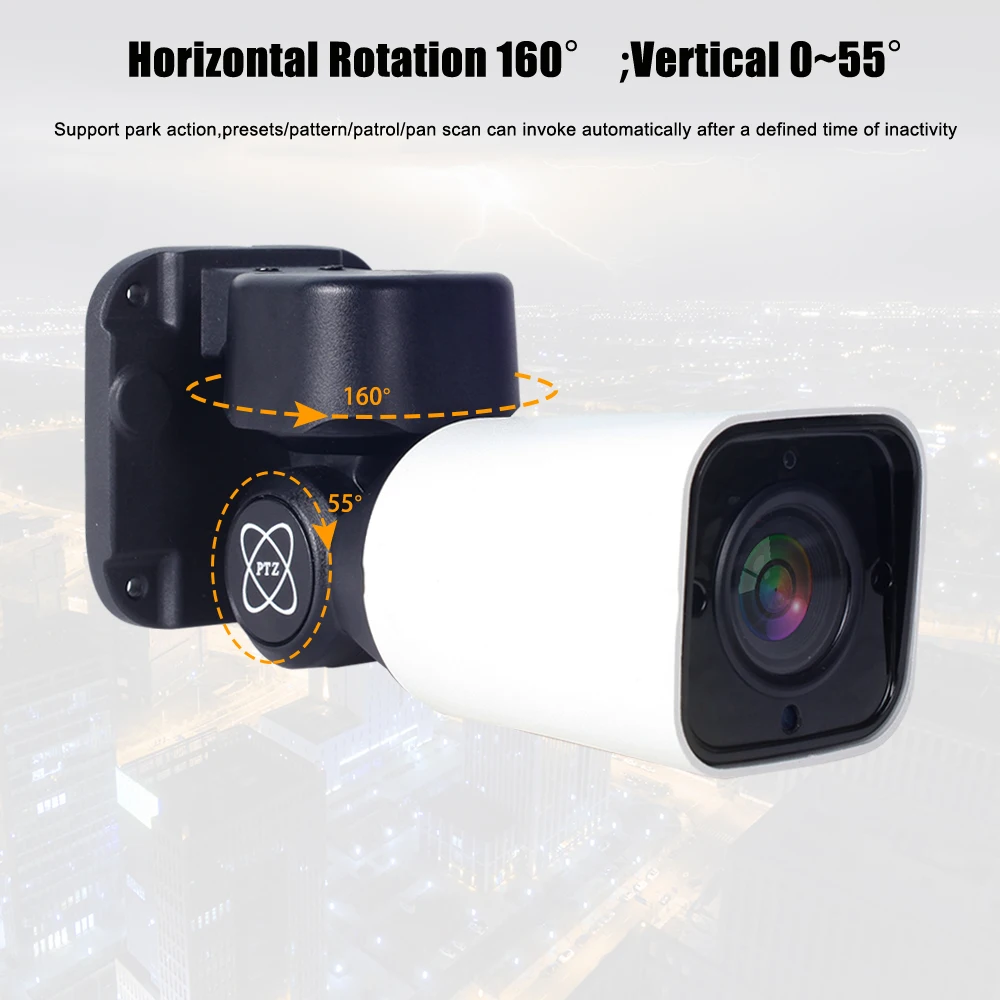 4ch 5MP POE PTZ H.265 комплект системы видеонаблюдения 8ch NVR открытый Крытый водонепроницаемый 2,8-12 мм 4X оптический зум безопасности IP камера