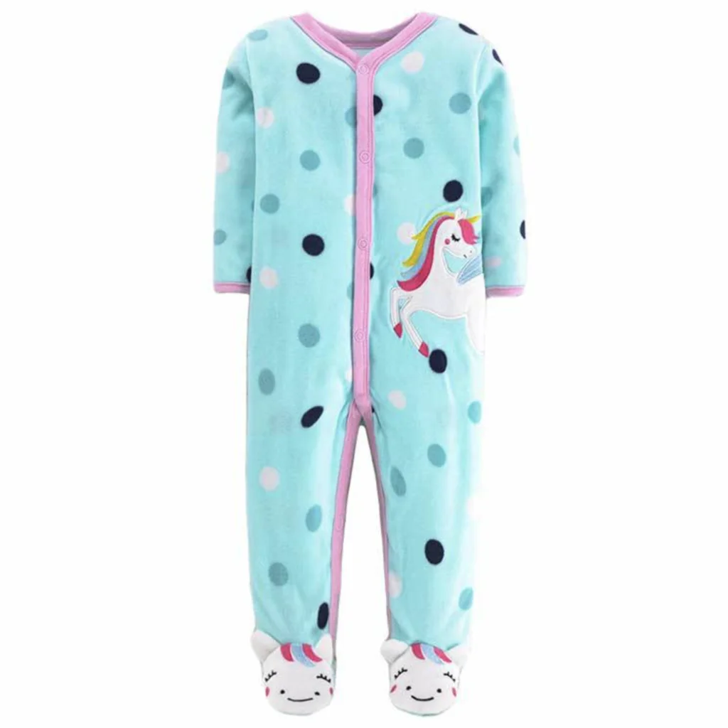 Baby Rompers 2021 Winter Fleece Body Suits Long Pajamas Romper 1pcs/Lot Toddler ONE-PIECES Clothes Newborn Good Quality