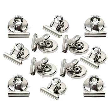 

12x Strong netic Clips-Heavy Duty Refrigerator net Clips-31mm & 10 x Crocodile Metal Clips