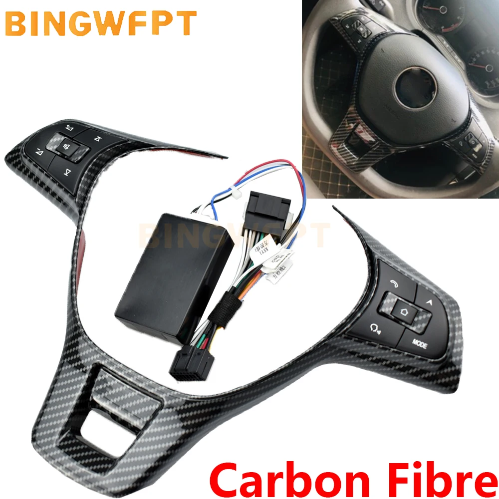 Carbon Fibre Steering Wheel Control Button Switch Volume Button Audio