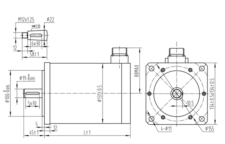 SOYO 130BYG350A 37N.m stepping motor for plastic bag making machine  (7)