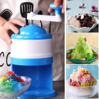 

Household Manual Ice Crusher Hand Crank Ice Shaver for Snow Cone Slushies Ice Cream Tool I88