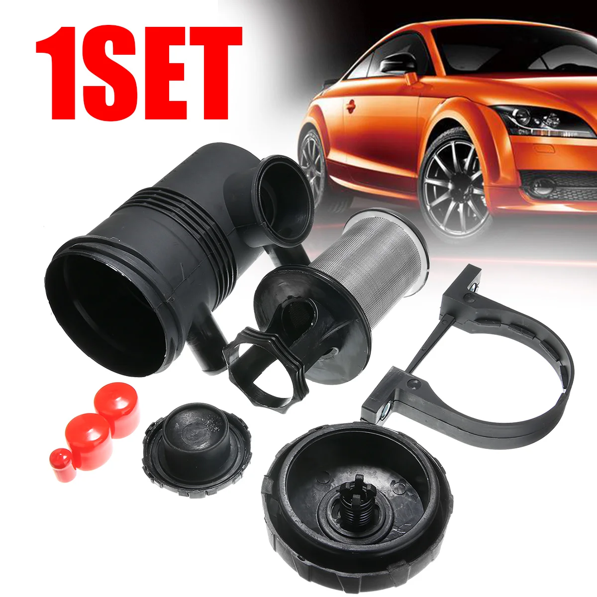 High Quality 1SET Oil Catch Can Stainless Steel Mesh Filter Oil-Air Separator For ProVent 200 For Toyota Ford Nissan TUR-BO 4WDs