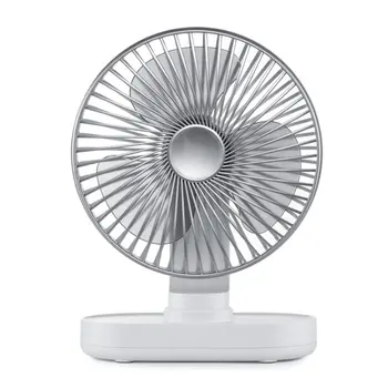 

Desktop Oscillating Fan Portable USB Fan With Adjustable Head 2 Speeds USB Rechargeable Desk Fans For Home Office Travel