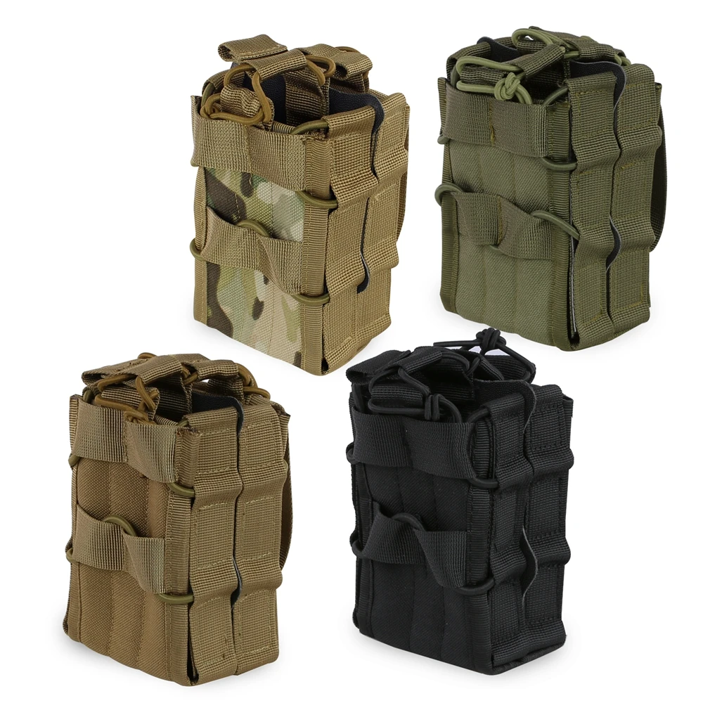

New Hunting Airsoft Pistol Magazine Pouch Speed Gear MOLLE Double Mag Pouch Tactical Vest Accessory Adjustable