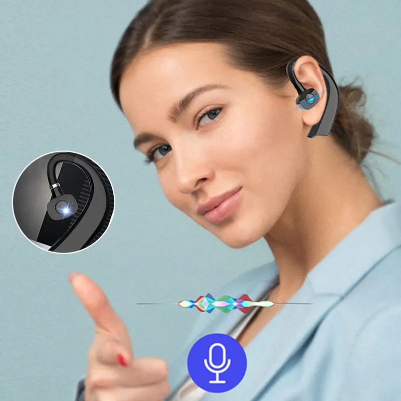 Bluetooth 5 0 Headset Earphone Hands free Headphone Mini Wireless Headsets Earbud Earpiece For iPhone xiaomi Huawei Samsung