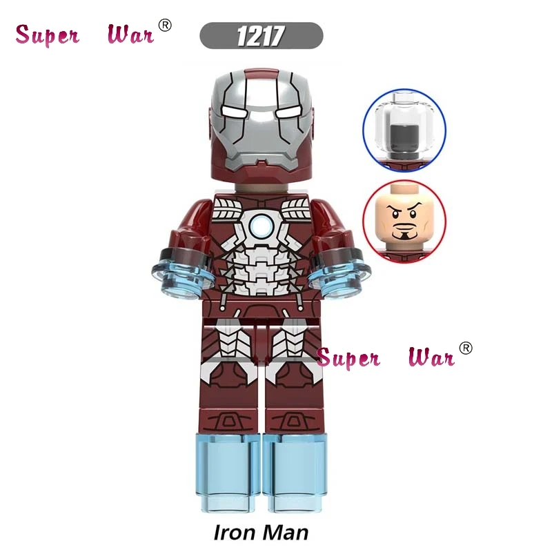 Одиночные Мстители эндгейм Железный человек IronMan MK85 MK50 MK22 MK41 MK50 MK5 Каратель военная машина перец строительные кубики, детские игрушки - Цвет: XH1217