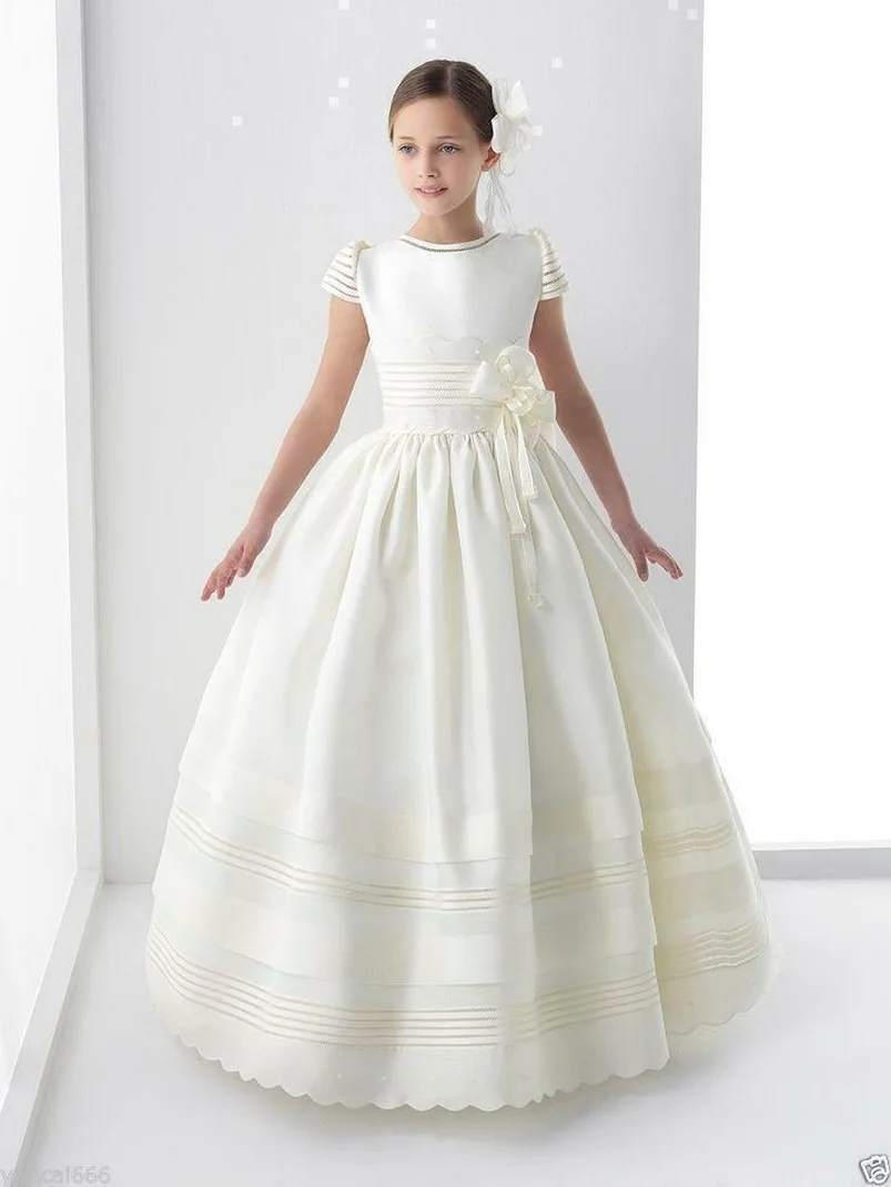 infant ivory flower girl dresses