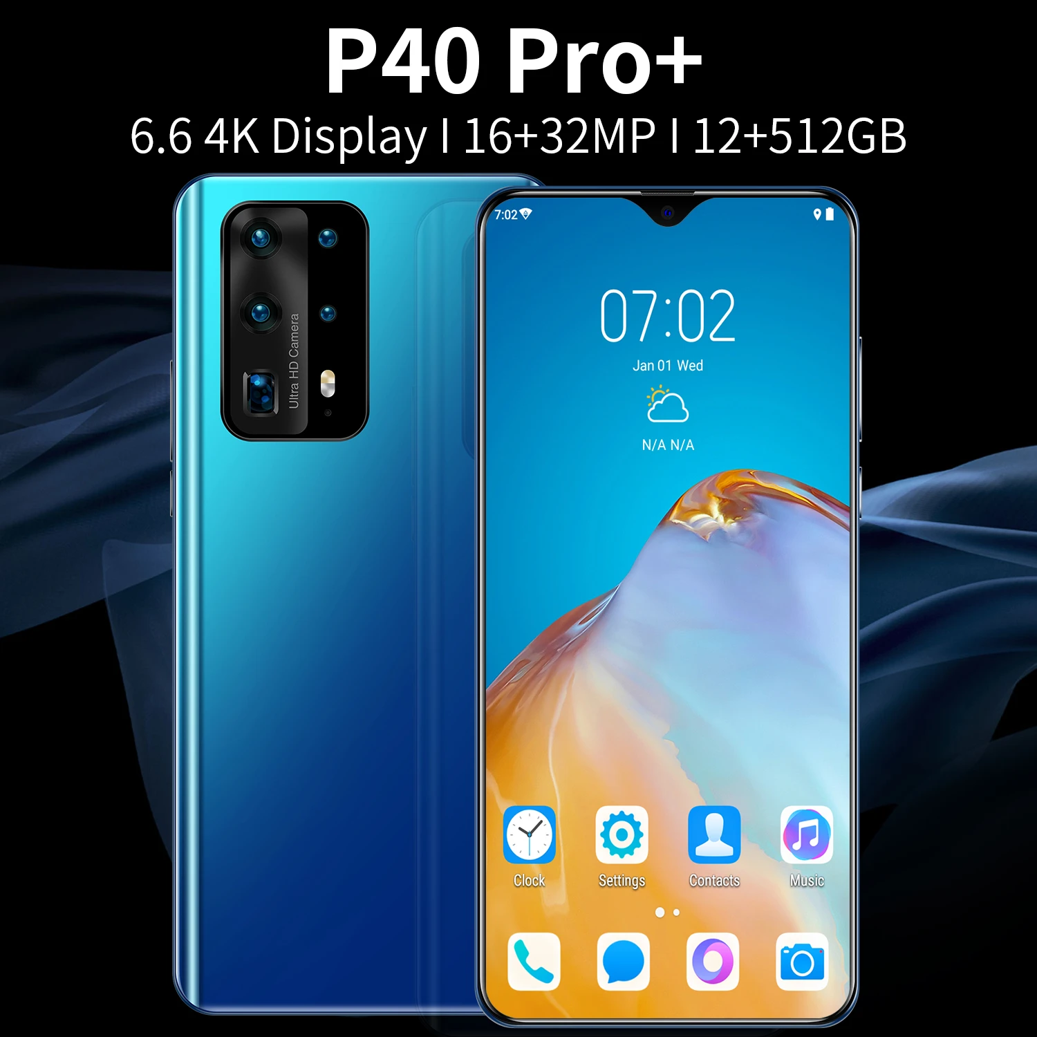 World Premiere Huawei P40 Pro Smartphone 12gb 512gb Large Memory 7 0 Inch Screen Huawei Phone Face Unlock 5g Three Card Phone Phone Case Covers Aliexpress