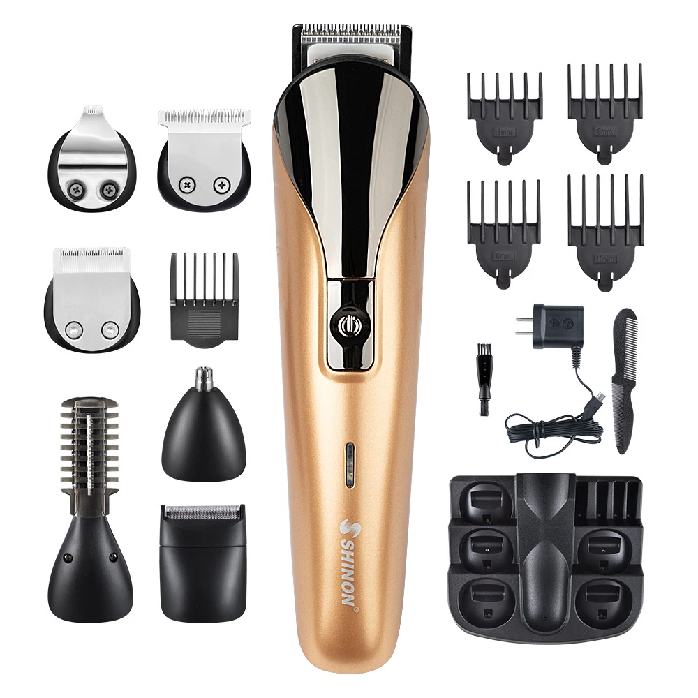Professional Electric Hair Clipper 6 in 1 Multifunctiona Rechargeable Cutter Machine Men Trimmer Beard Remover | Бытовая техника