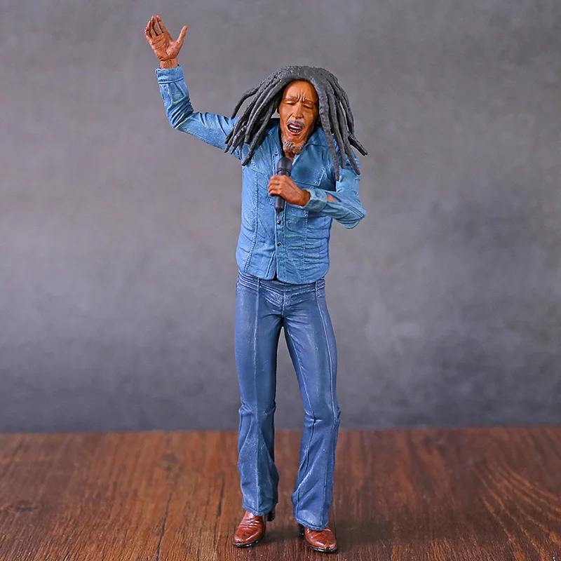 Bob Marley Music Legend Jamaica Singer&Microphone PVC Action Figure Collectible 