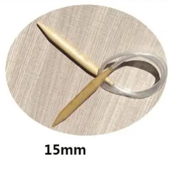 

Wood Circular Knitting Needles 15mm Crochet Hook Knitting Needles Craft Circular Ring Sewing Tools Wool Rod Thick Round Needle