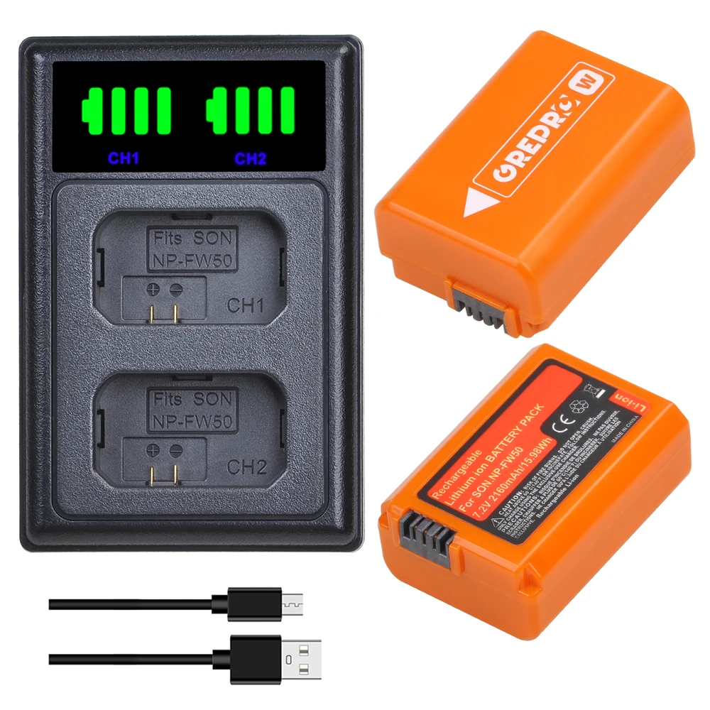 Npfw50 Battery For Sony Zve10 Zve10 Alpha A6500 A6300 A6000 A5000