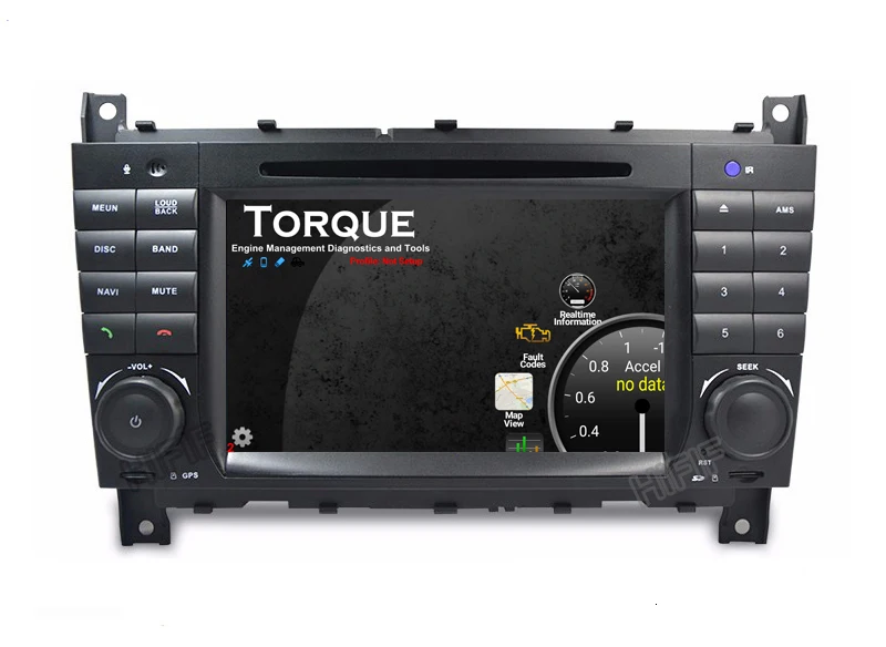 Discount DSP 7" 2 Din Quad Core Android 9.0 Car DVD GPS For Mercedes/Benz C Class W203 2004-2007 C200 C230 C240 C320 C350 CLK W209 04-11 11