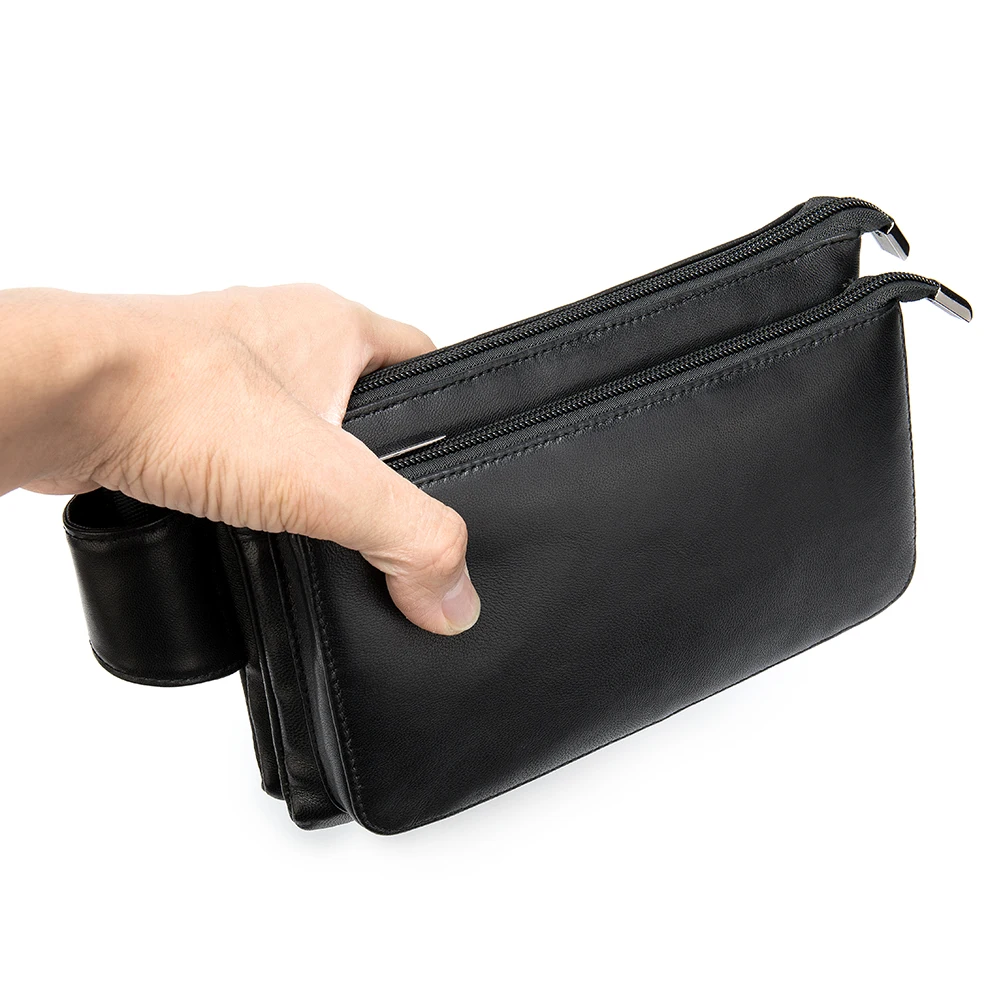 Waist Pack Sling Chest Bag Genuine Leather for Men