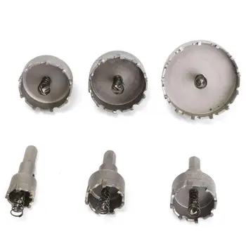 

Durable Reamer Iron Alloy Practical 22-65mm Convenient Drilling Hole Drill Bit Hole Saw Set Household Cutter Cut Tool 6pcs/Set
