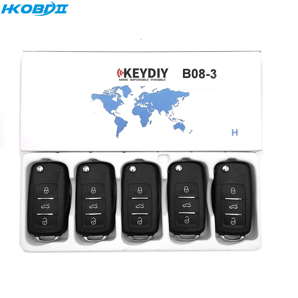 HKOBDII KEYDIY оригинальный KD B08 3 кнопки серии B универсиальный пульт для KD900/KD X2/ URG200/KD MINI