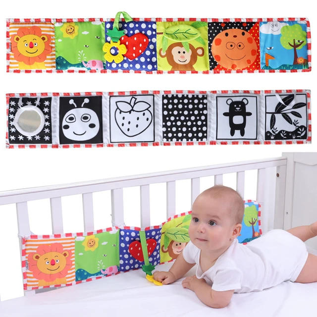 Baby Bed Cloth Books Early Learning Develop Cognize Educational Reading Toy 0-12 Months Infant Newborn Puzzle Fabric Book игрушк 2