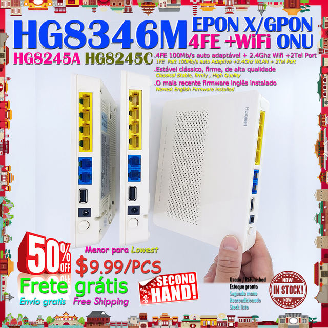 Enrutador de módem en inglés, Router de segunda mano HG8346M HG8245A