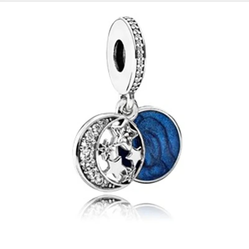 Серебро 925 Новое платье Мики Единорог Подвески бусины подвеска Подходит Pandora Браслеты и ожерелья для женщин DIY любителей ювелирных изделий - Цвет: B-234