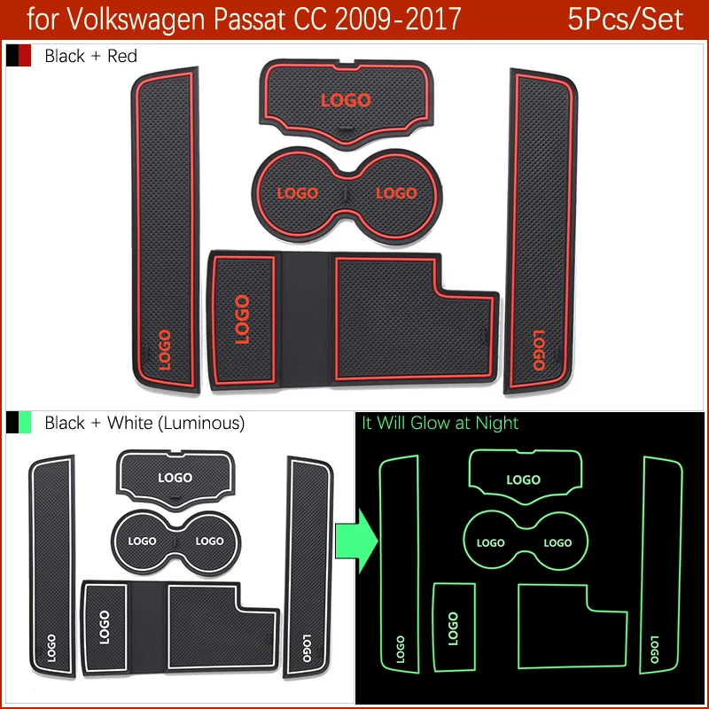 Противоскользящий коврик для VW Passat аксессуары для CC Volkswagen 2009 2010 2011 2012 2013 аксессуары затворный слот для нанесения покрытий