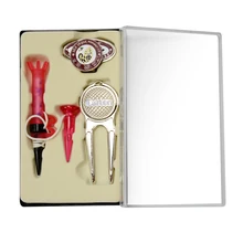 Гольф Тройники мяч знак инструмент для углубления шляпа клип подарочный набор аксессуары для гольфа