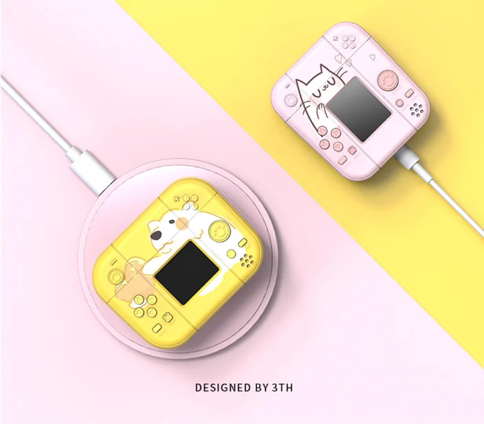 Мягкий силиконовый чехол для консоли Tetris противоударный Apple Airpods гарнитура AirPods