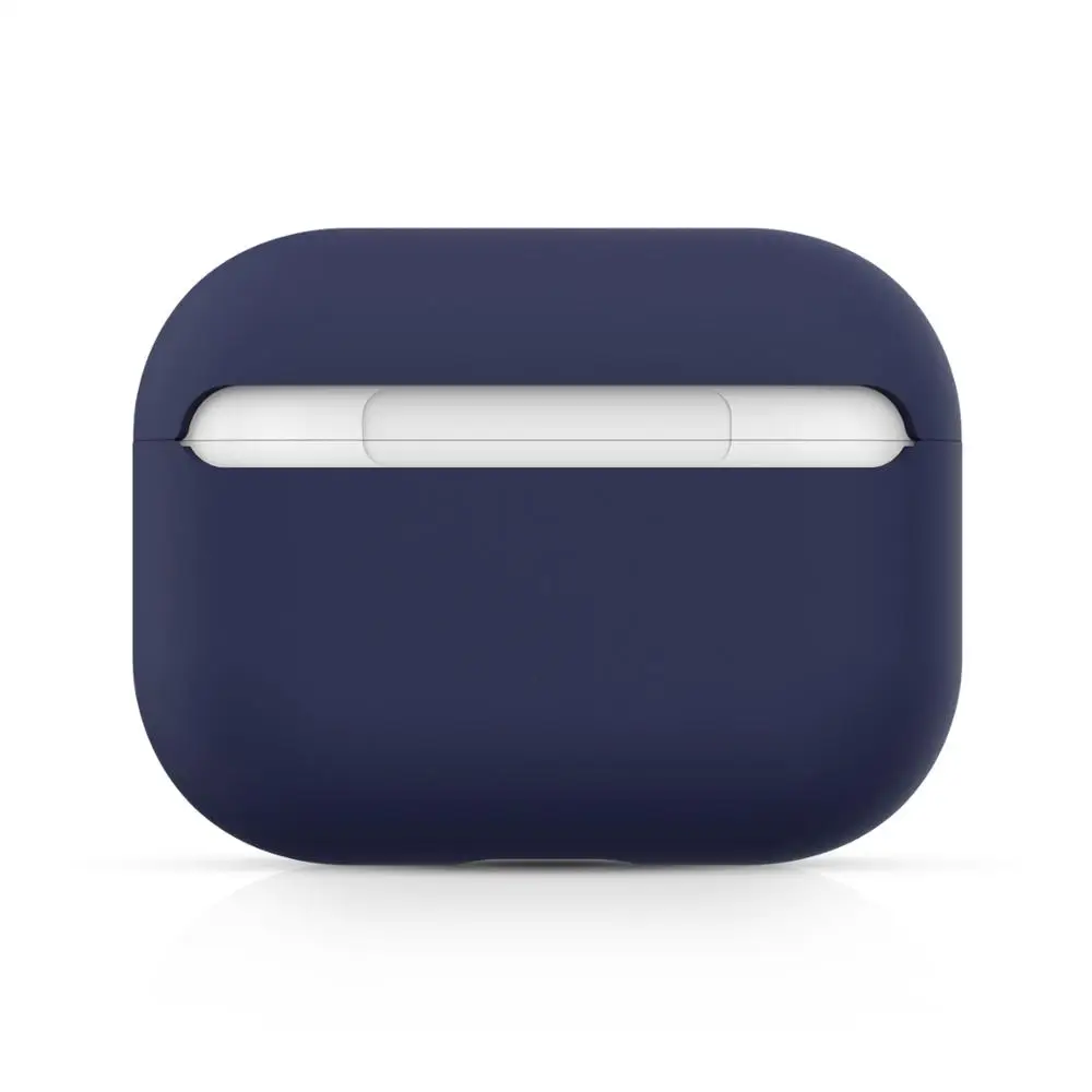 Чехол для AirPods Pro, мягкий жидкий силиконовый защитный чехол, видимый передний светодиодный чехол для AirPods Pro, чехол 3, модный зеленый - Цвет: color 14